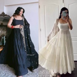 10 meter flair ruffle gown